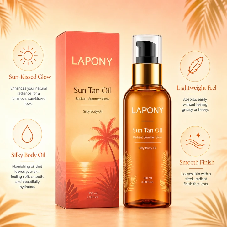 Private Label Sun Tan Body Oil image 3