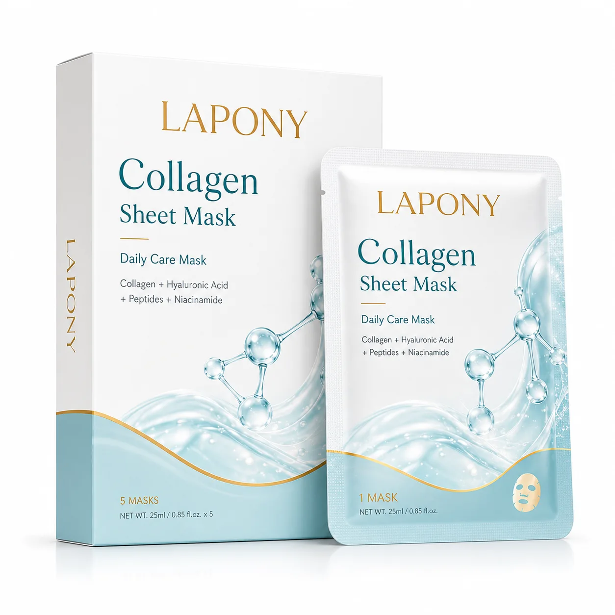 Private Label Collagen Hydrating Sheet Mask