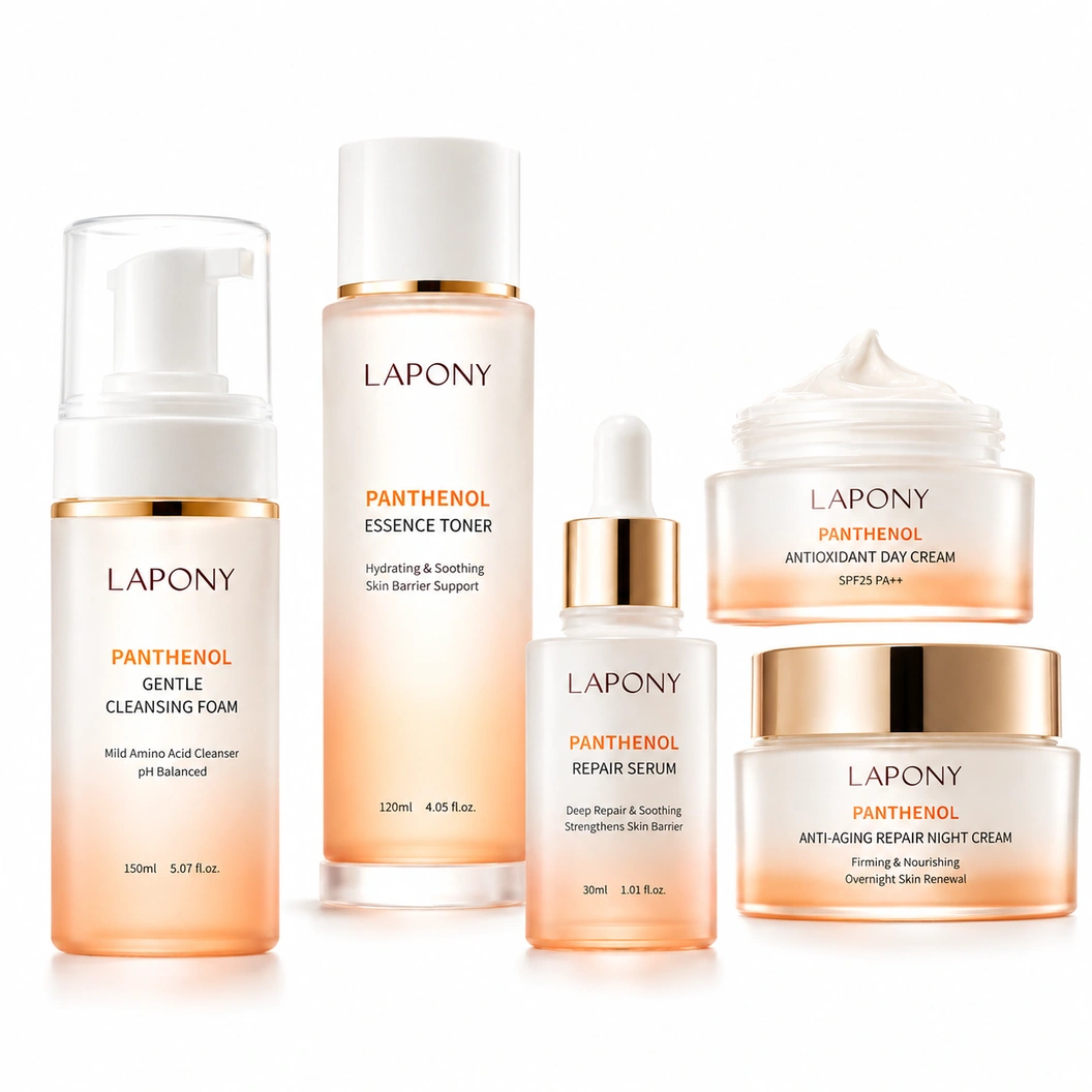 Private Label Panthenol 5-Step Skin Care Set image 2